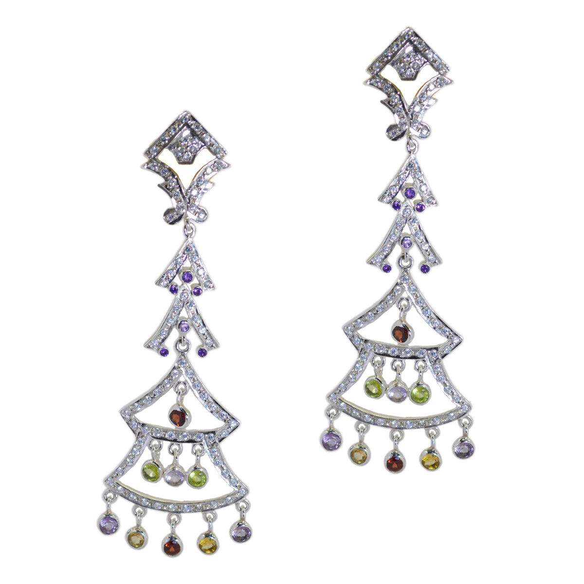 Kristine multicolor Chunky multiple Stud Earring