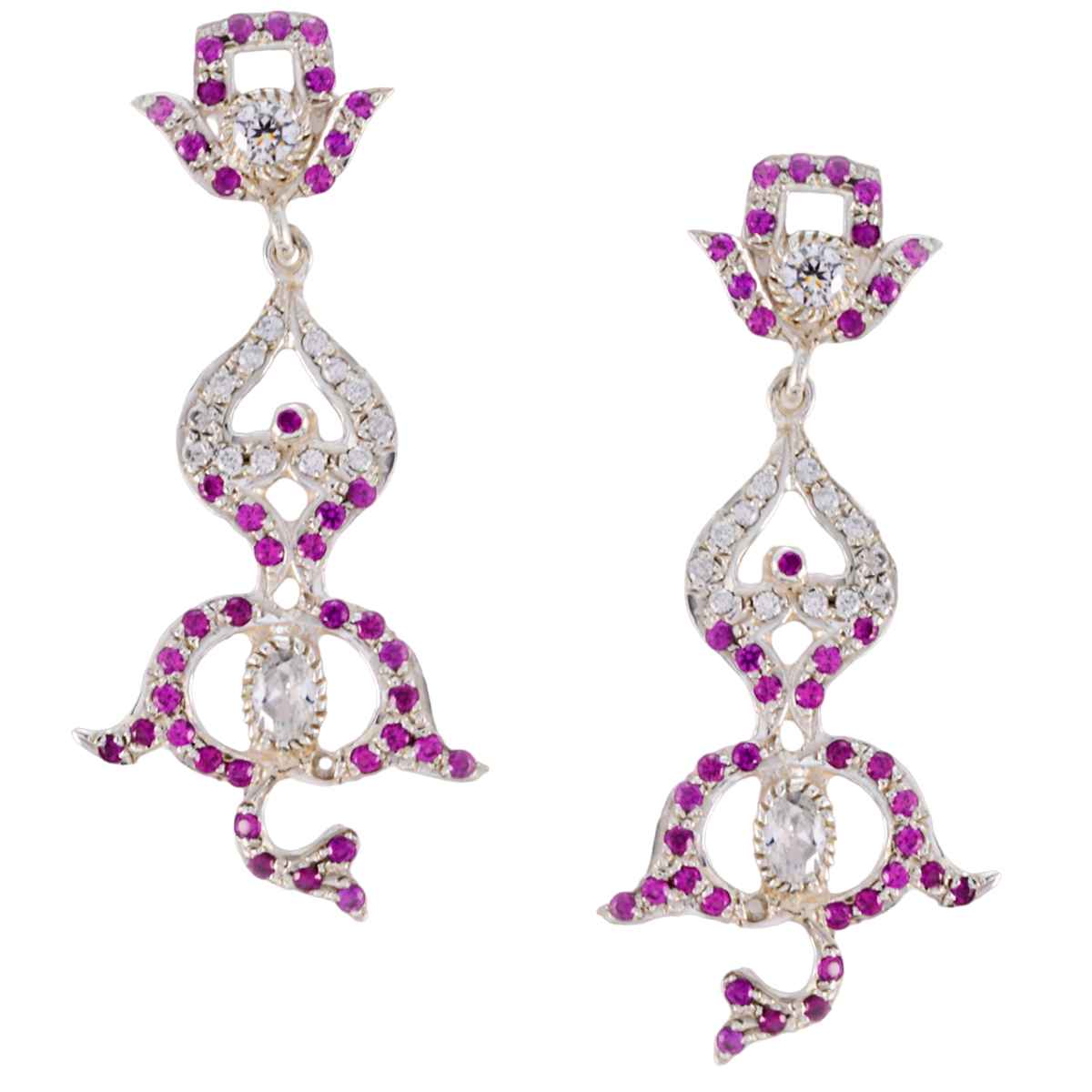 Lakshmi multicolor Essential multiple Stud Earring Multi CZ multicolor Stud