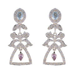 Ananya multicolor Edgy multiple Stud Earring Multi CZ multicolor Stud