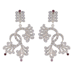 Nisa multicolor Chunky multiple Stud Earring Multi CZ multicolor Stud