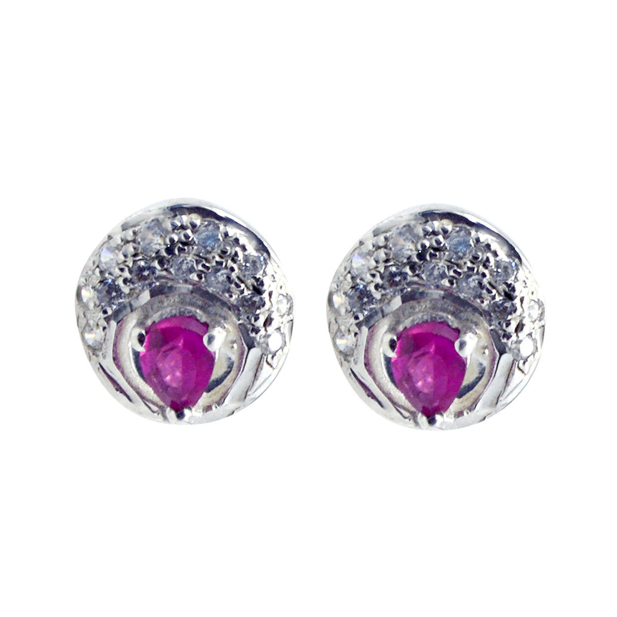 Patricia multicolor Delicate multiple Stud Earring Multi CZ multicolor Stud