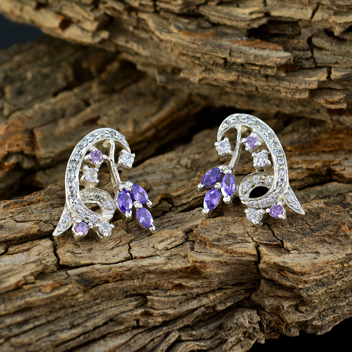 Alejandra multicolor Delicate multiple Stud Earring