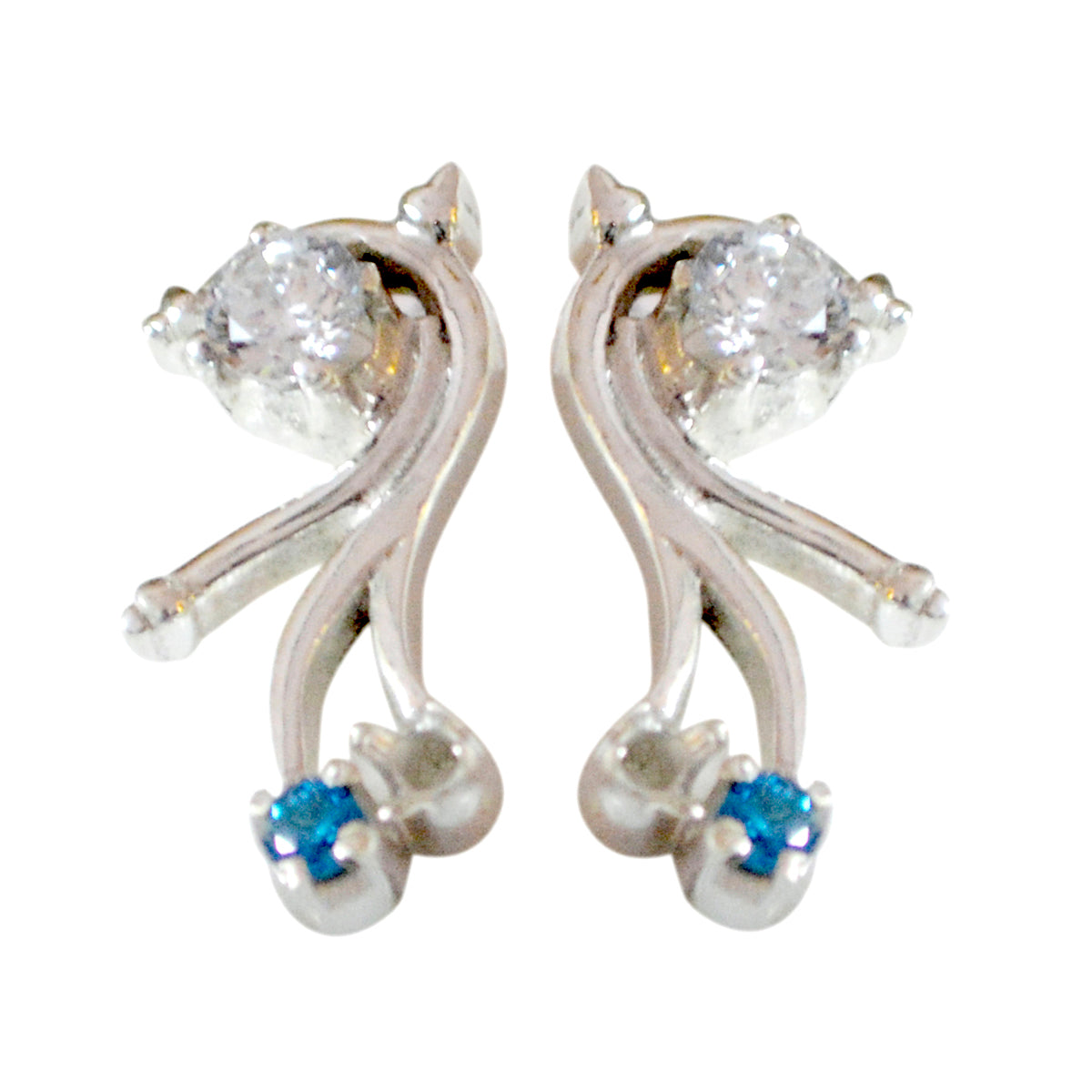 Renata multicolor Delicate multiple Stud Earring Multi CZ multicolor Stud