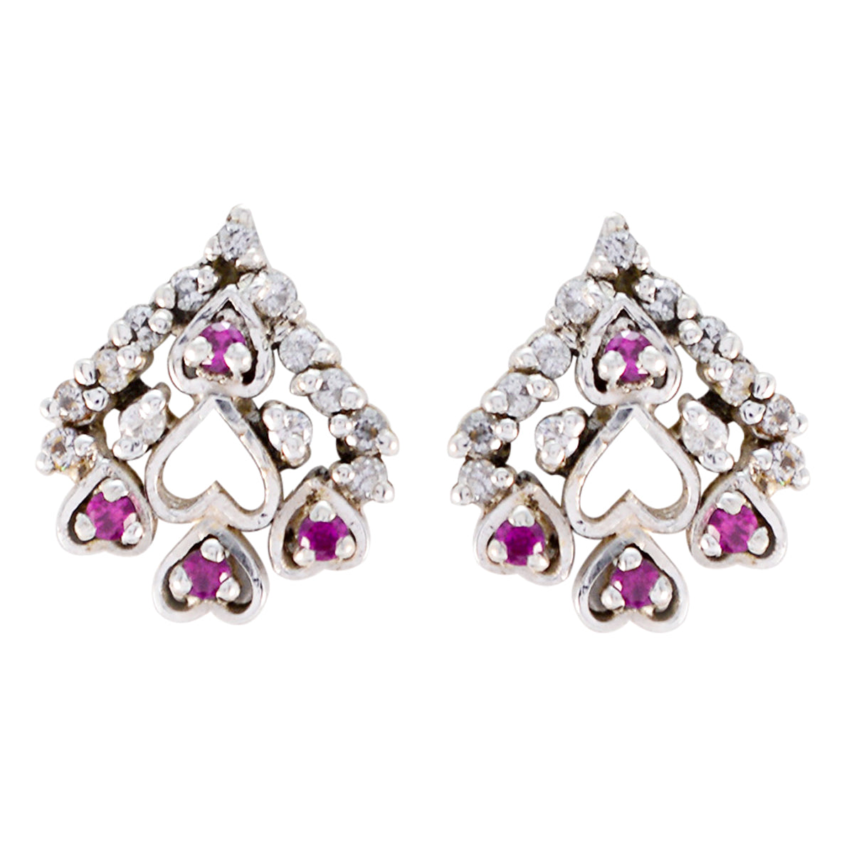 Sofía multicolor Delicate multiple Stud Earring Multi CZ multicolor Stud