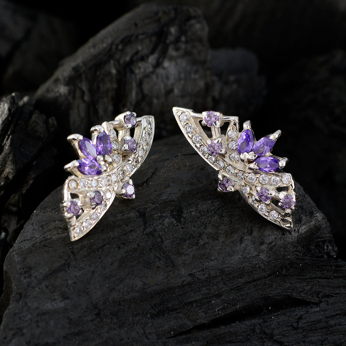Rebeca multicolor Delicate multiple Stud Earring