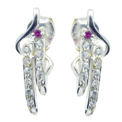 Ángeles multicolor Dainty multiple Stud Earring Multi CZ multicolor Stud