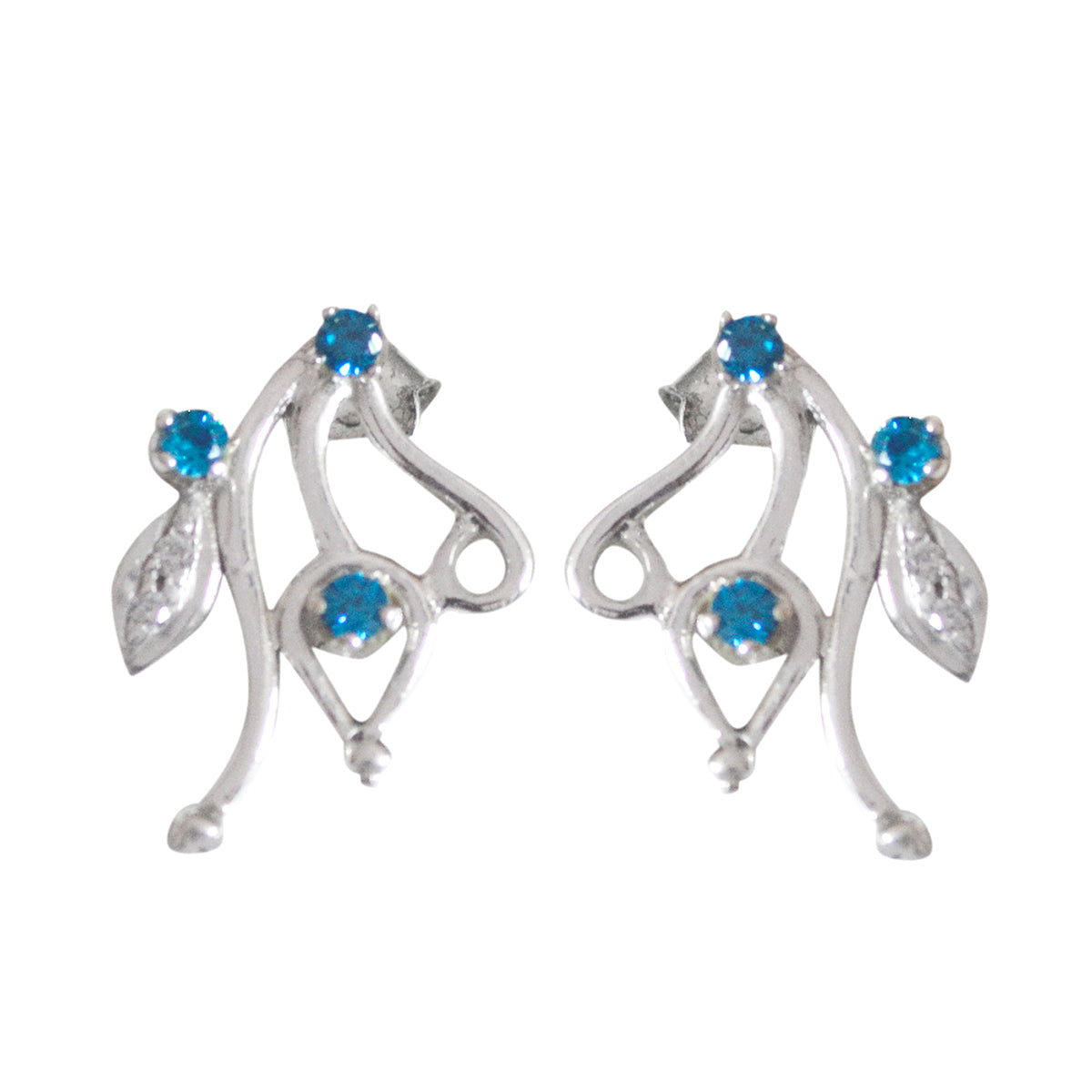 Addison multicolor Delicate multiple Stud Earring Multi CZ multicolor Stud