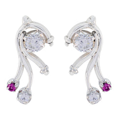 Agnes multicolor Delicate multiple Stud Earring Multi CZ multicolor Stud