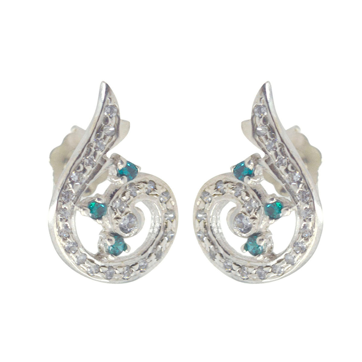 Aisha multicolor Delicate multiple Stud Earring Multi CZ multicolor Stud