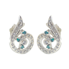Aisha multicolor Delicate multiple Stud Earring Multi CZ multicolor Stud