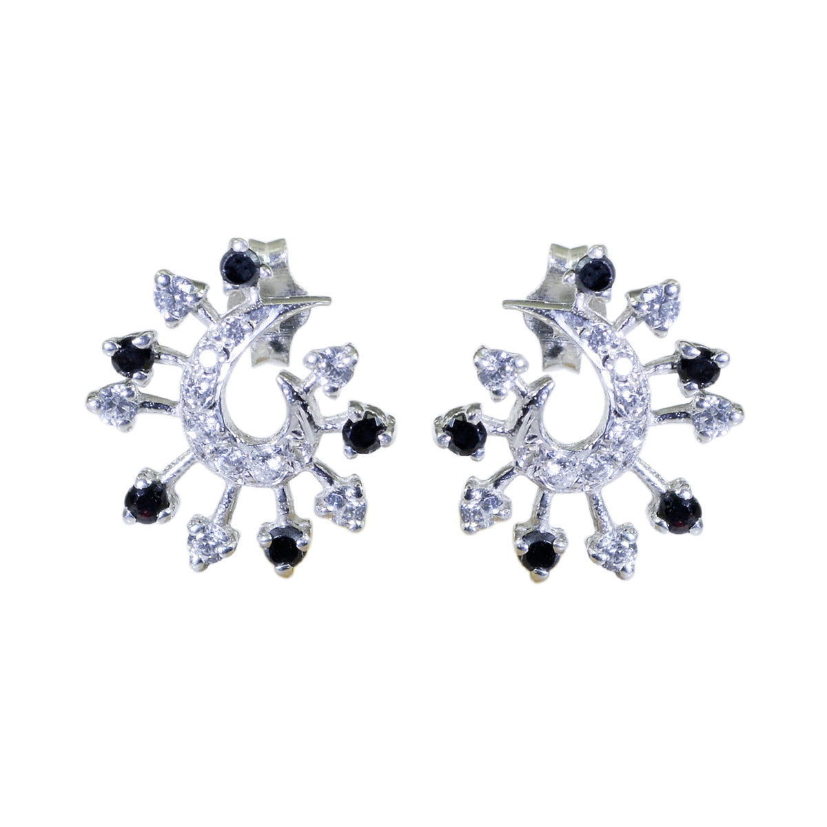 Alice multicolor Elegant multiple Stud Earring Multi CZ multicolor Stud
