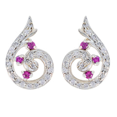 Amelia multicolor Minimalist multiple Stud Earring Multi CZ multicolor Stud