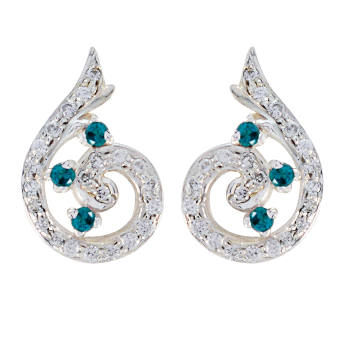 Anna multicolor Elegant multiple Stud Earring Multi CZ multicolor Stud