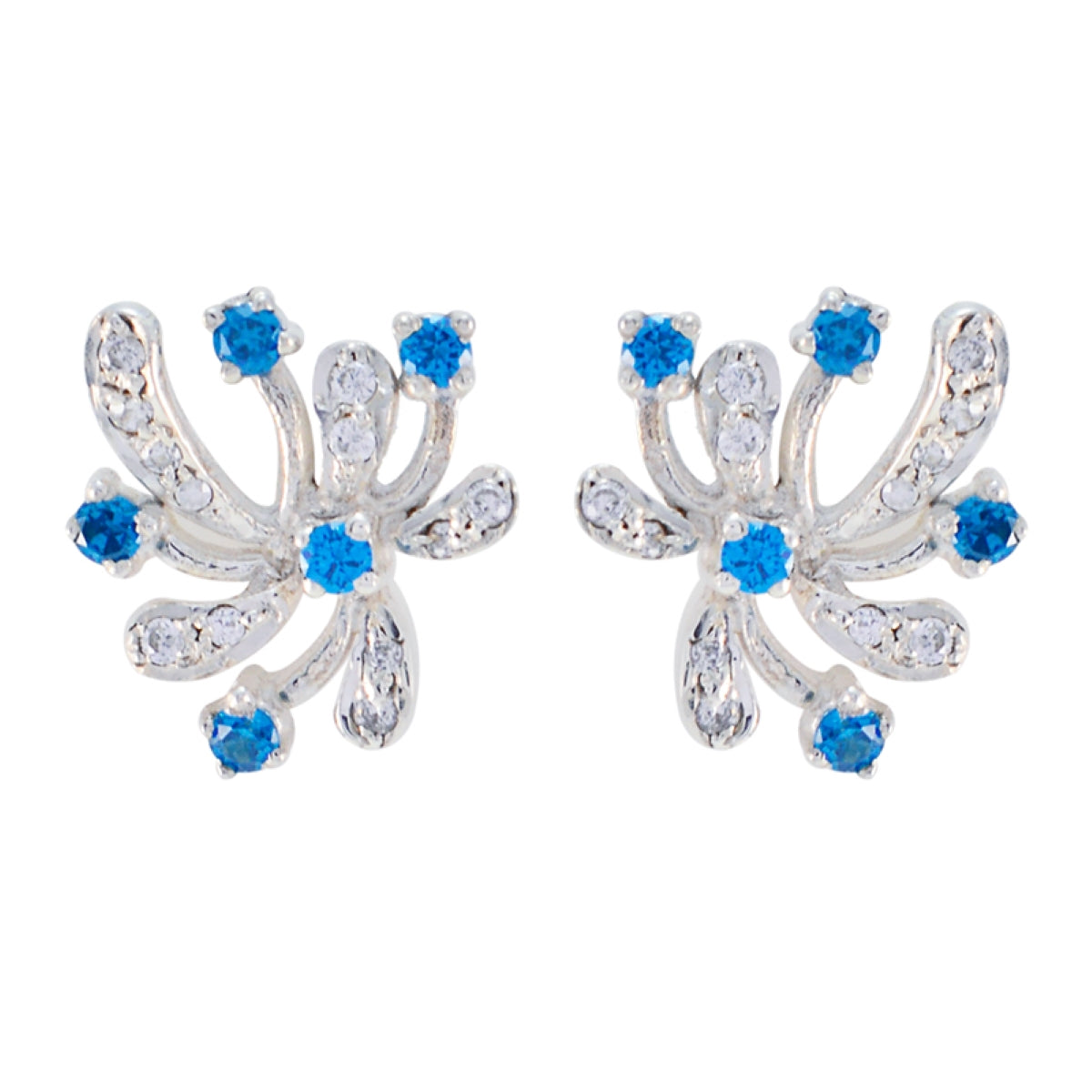 Aria multicolor Elegant multiple Stud Earring Multi CZ multicolor Stud
