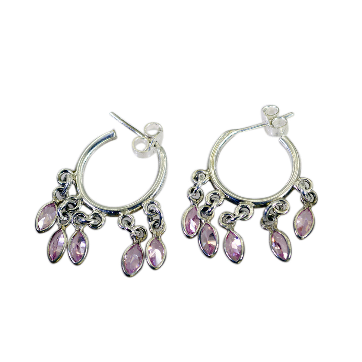 Autumn multicolor Dainty multiple Stud Earring Multi CZ multicolor Stud