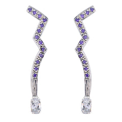 Ellie multicolor Dainty multiple Stud Earring Multi CZ multicolor Stud