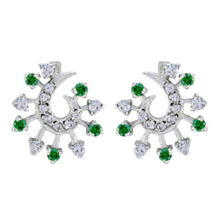 Noelia multicolor Elegant multiple Stud Earring Multi CZ multicolor Stud