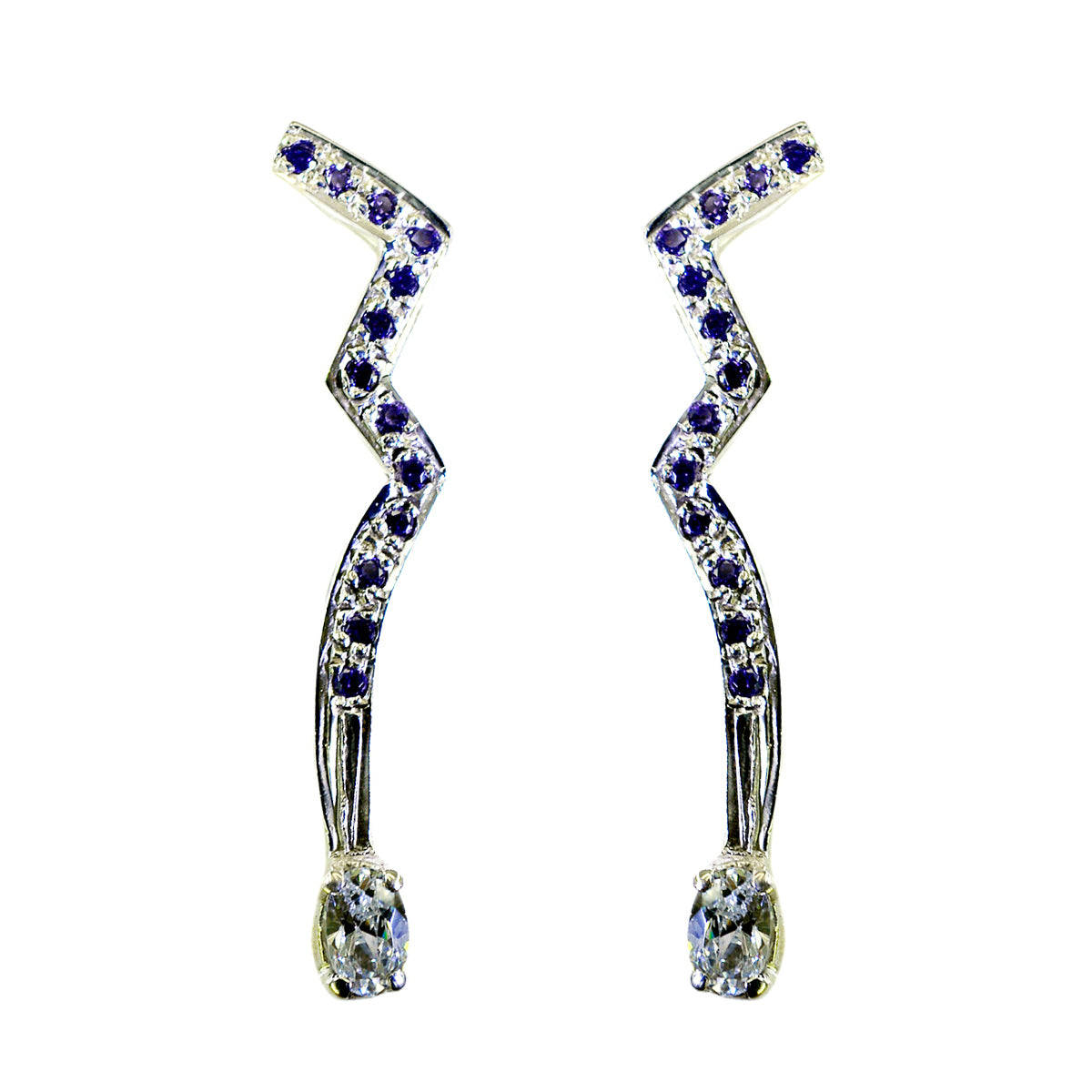 Ava multicolor Dainty multiple Stud Earring Multi CZ multicolor Stud