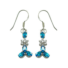 Bianca multicolor Delicate multiple Dangle Earring Multi CZ multicolor Dangle