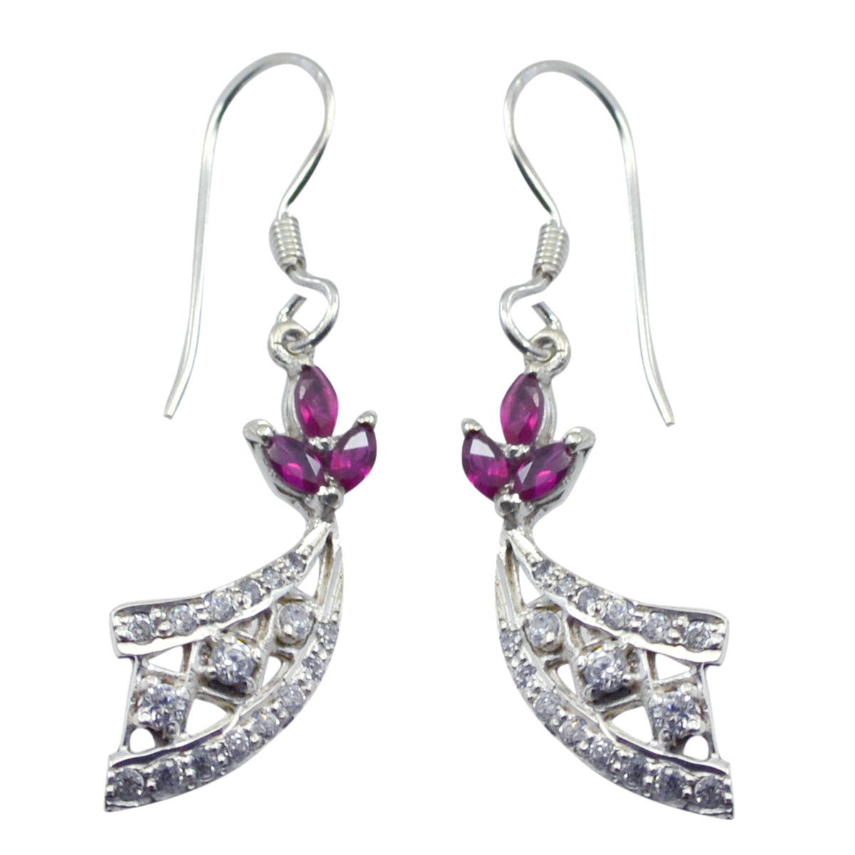 Chloe multicolor Elegant multiple Dangle Earring Multi CZ multicolor Dangle