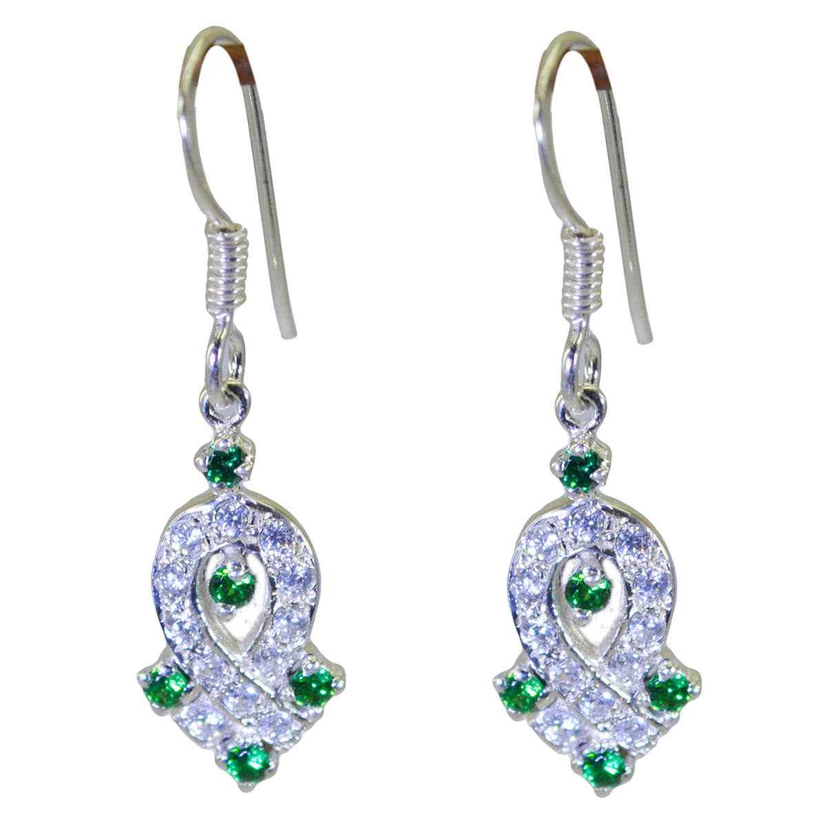 Claire multicolor Elegant multiple Dangle Earring Multi CZ multicolor Dangle