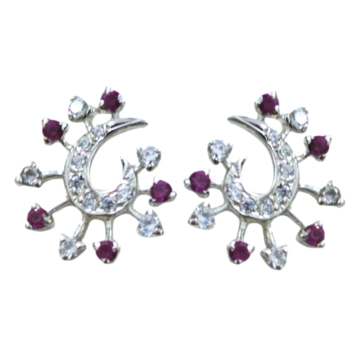Eleanor multicolor Elegant multiple Stud Earring Multi CZ multicolor Stud