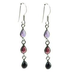 Pilar multicolor Delicate multiple Dangle Earring Multi multicolor Dangle