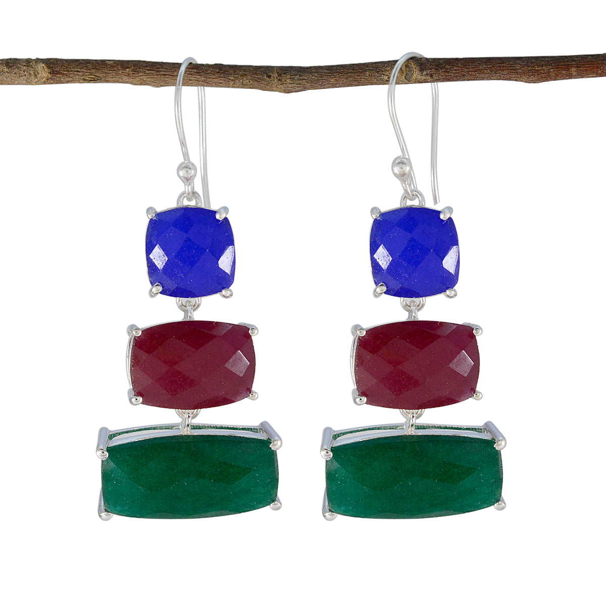 Laura multicolor Edgy Trilogy Dangle Earring Multi multicolor Dangle