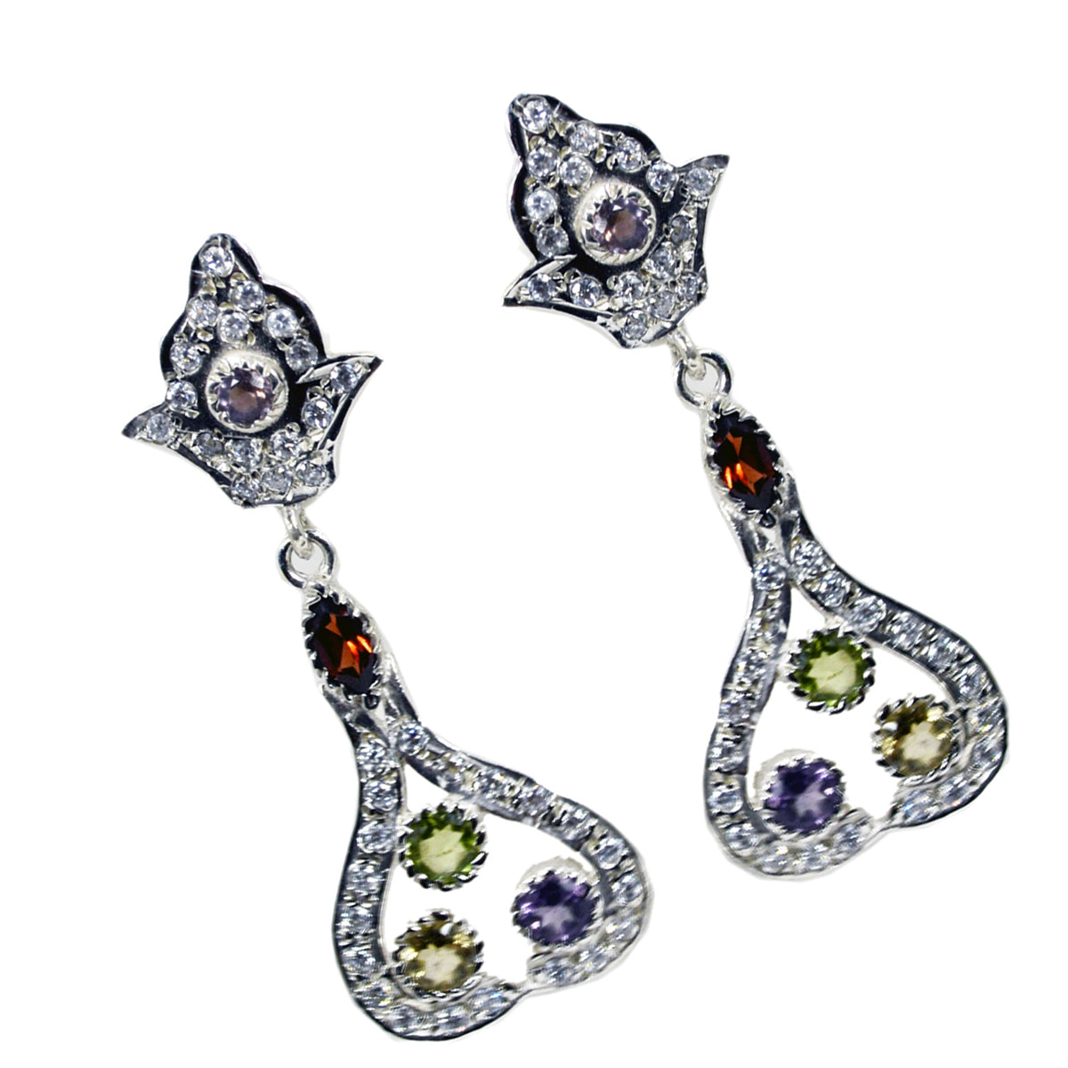Nisa multicolor Eye catching multiple Stud Earring
