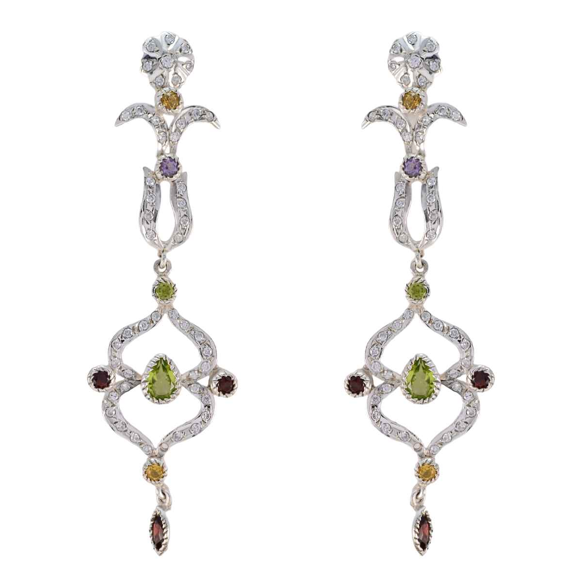 Riya multicolor Edgy multiple Stud Earring Multi multicolor Stud