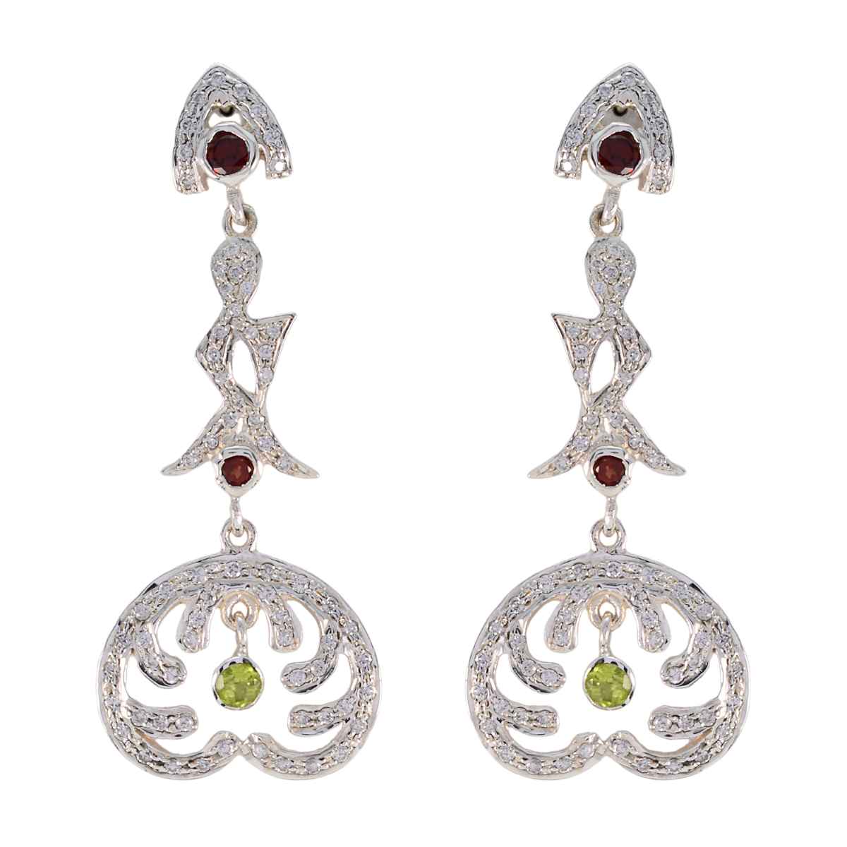 Saanvi multicolor Edgy multiple Stud Earring Multi multicolor Stud