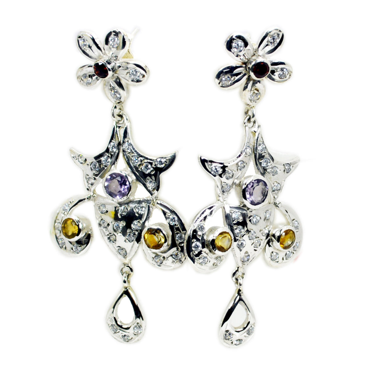 Siti multicolor Edgy multiple Stud Earring