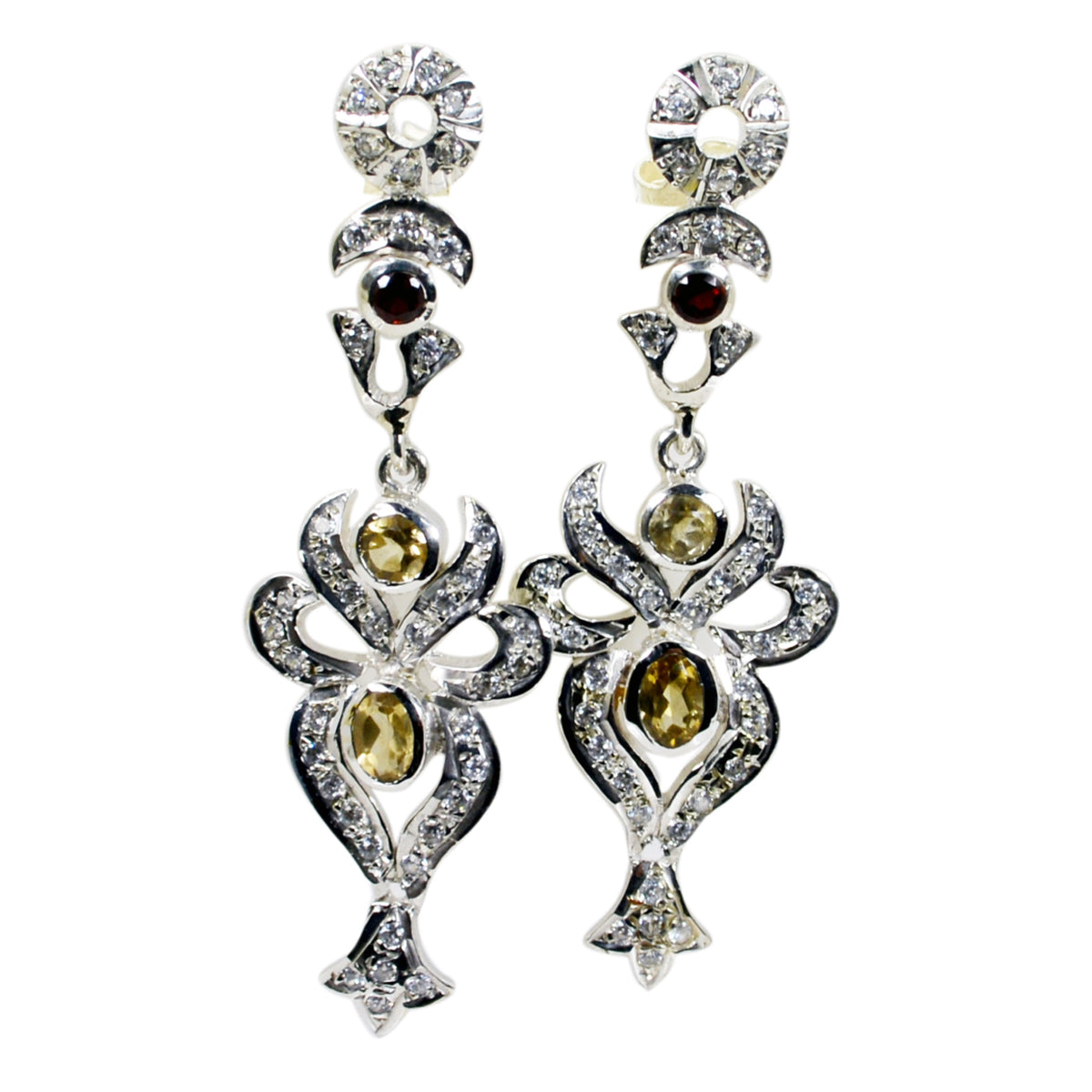 Zara multicolor Edgy multiple Stud Earring
