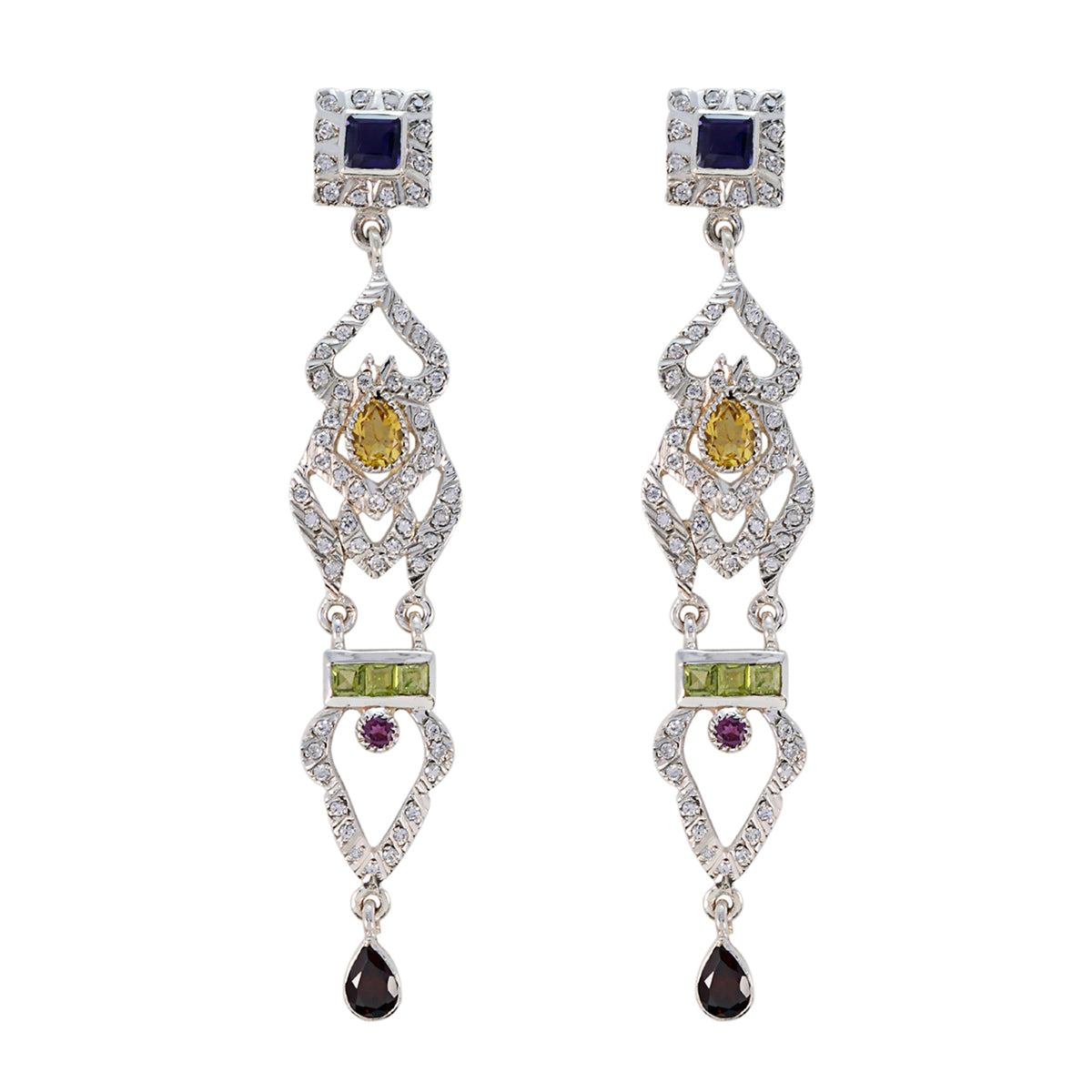 Aisha multicolor Chunky multiple Stud Earring Multi multicolor Stud
