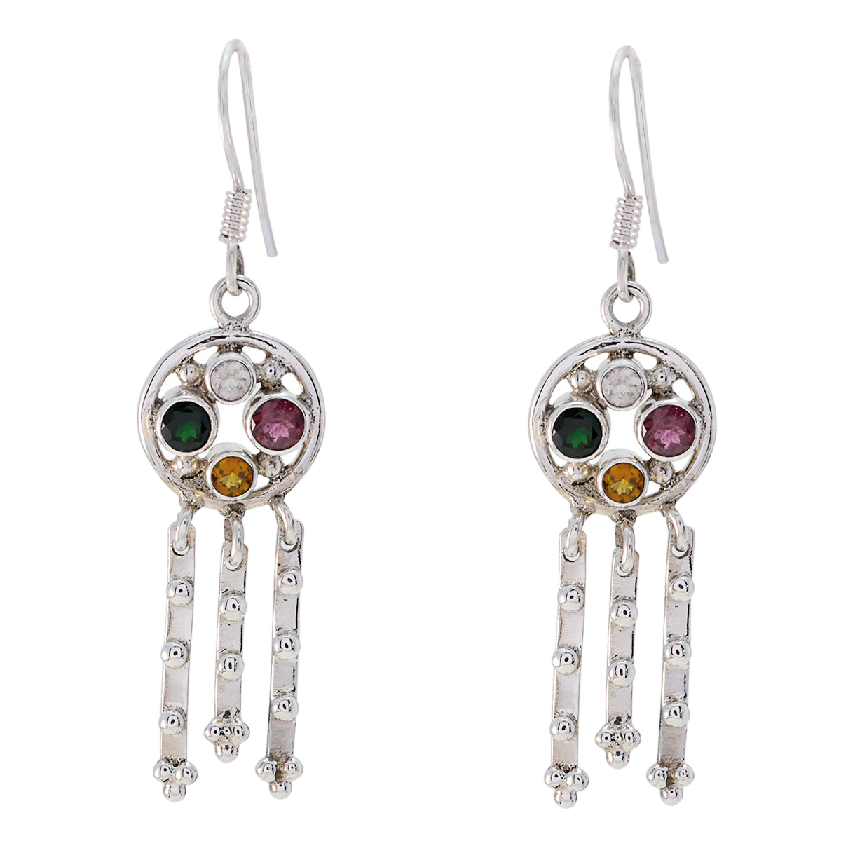 Ivy multicolor Tiny multiple Dangle Earring Multi multicolor Dangle