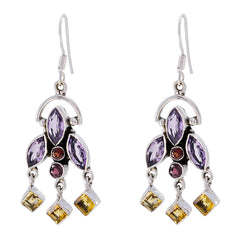 Sara multicolor Edgy multiple Dangle Earring Multi multicolor Dangle