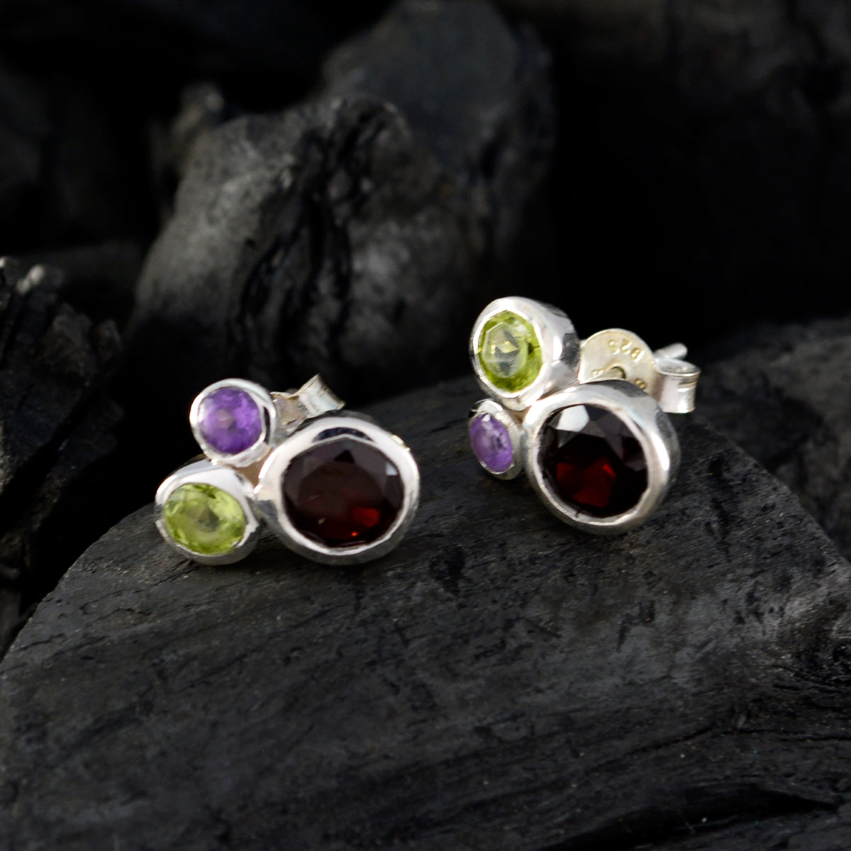 Haruka multicolor Delicate multiple Stud Earring