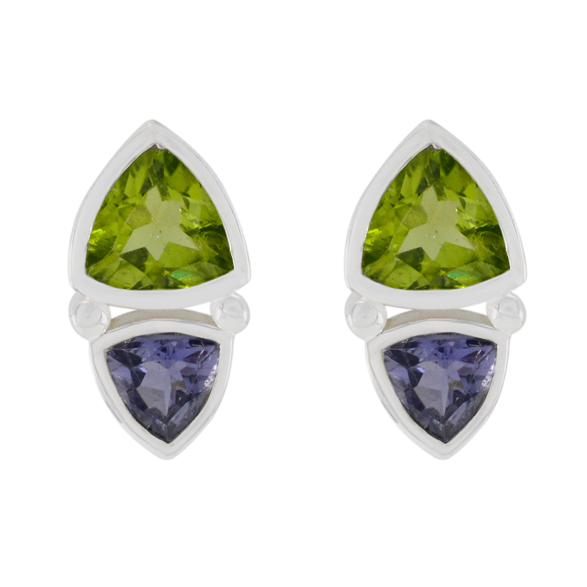 Renata multicolor Slim Toi et Moi Stud Earring Multi multicolor Stud