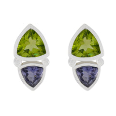 Renata multicolor Slim Toi et Moi Stud Earring Multi multicolor Stud