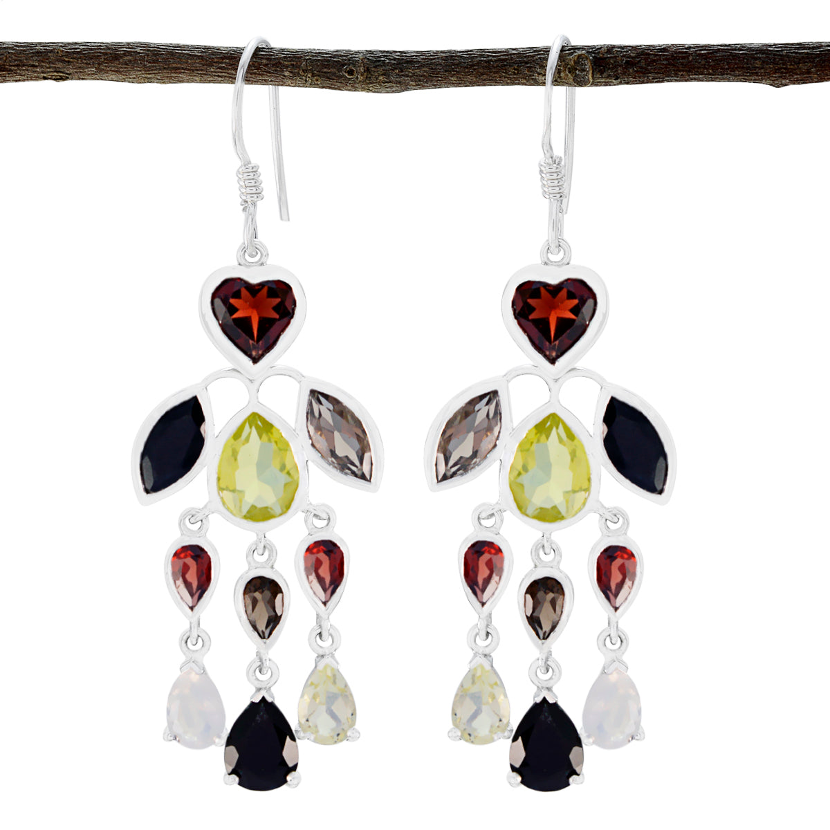 Claire multicolor Mid weight multiple Dangle Earring Multi multicolor Dangle
