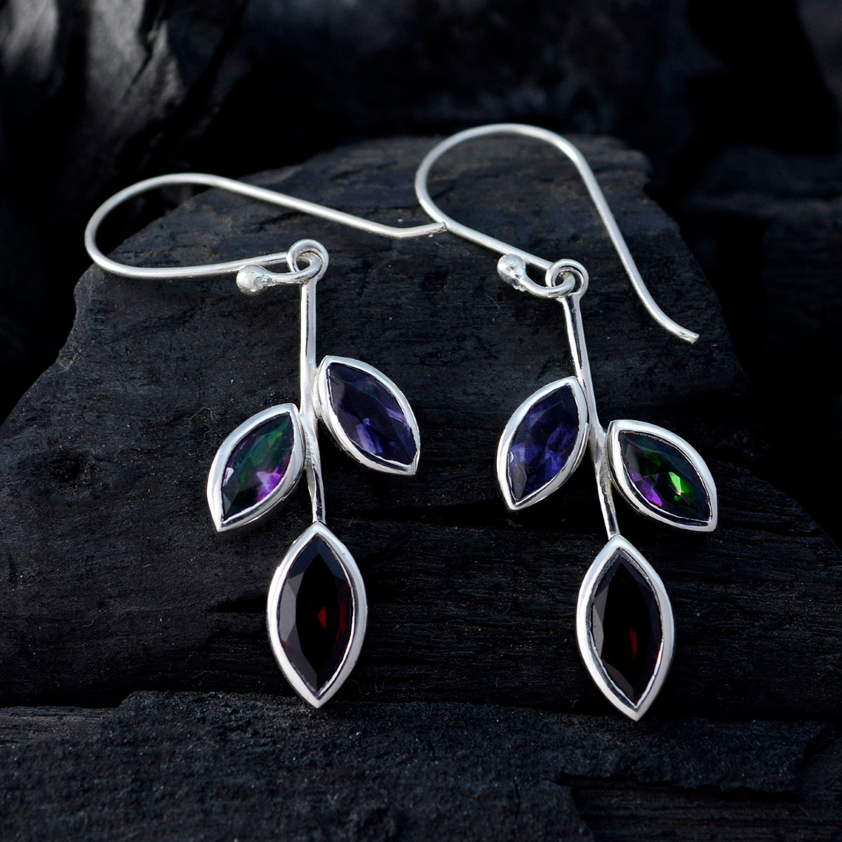 Isabella multicolor Whisper thin multiple Dangle Earring