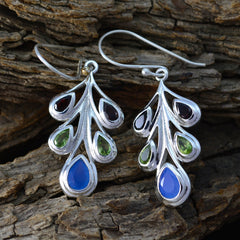 Violet multicolor Minimal multiple Dangle Earring