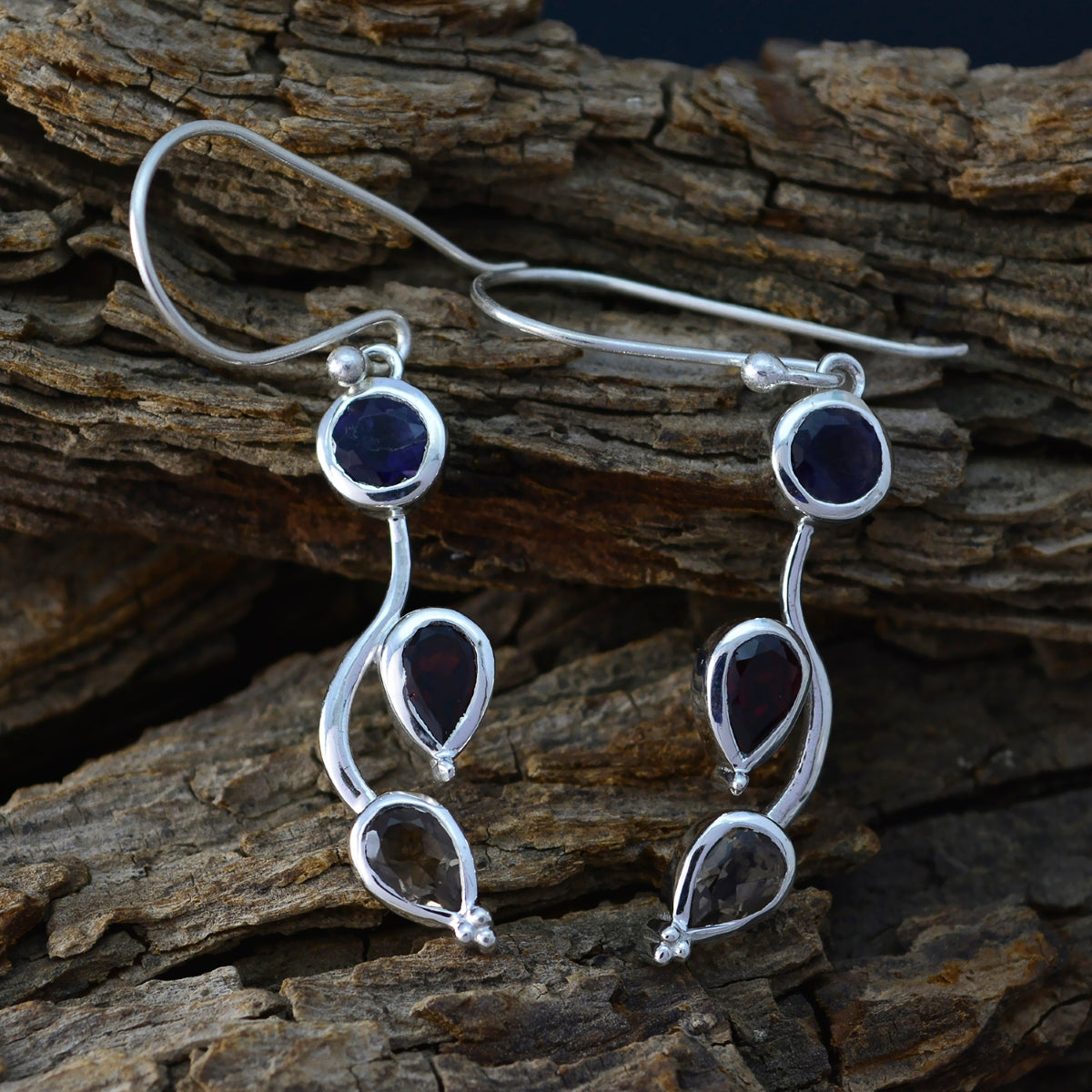 Yasmin multicolor Dainty multiple Dangle Earring