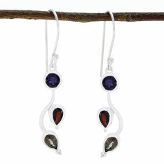 Yasmin multicolor Dainty multiple Dangle Earring Multi multicolor Dangle