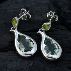 Eva multicolor Edgy Toi et Moi Stud Earring