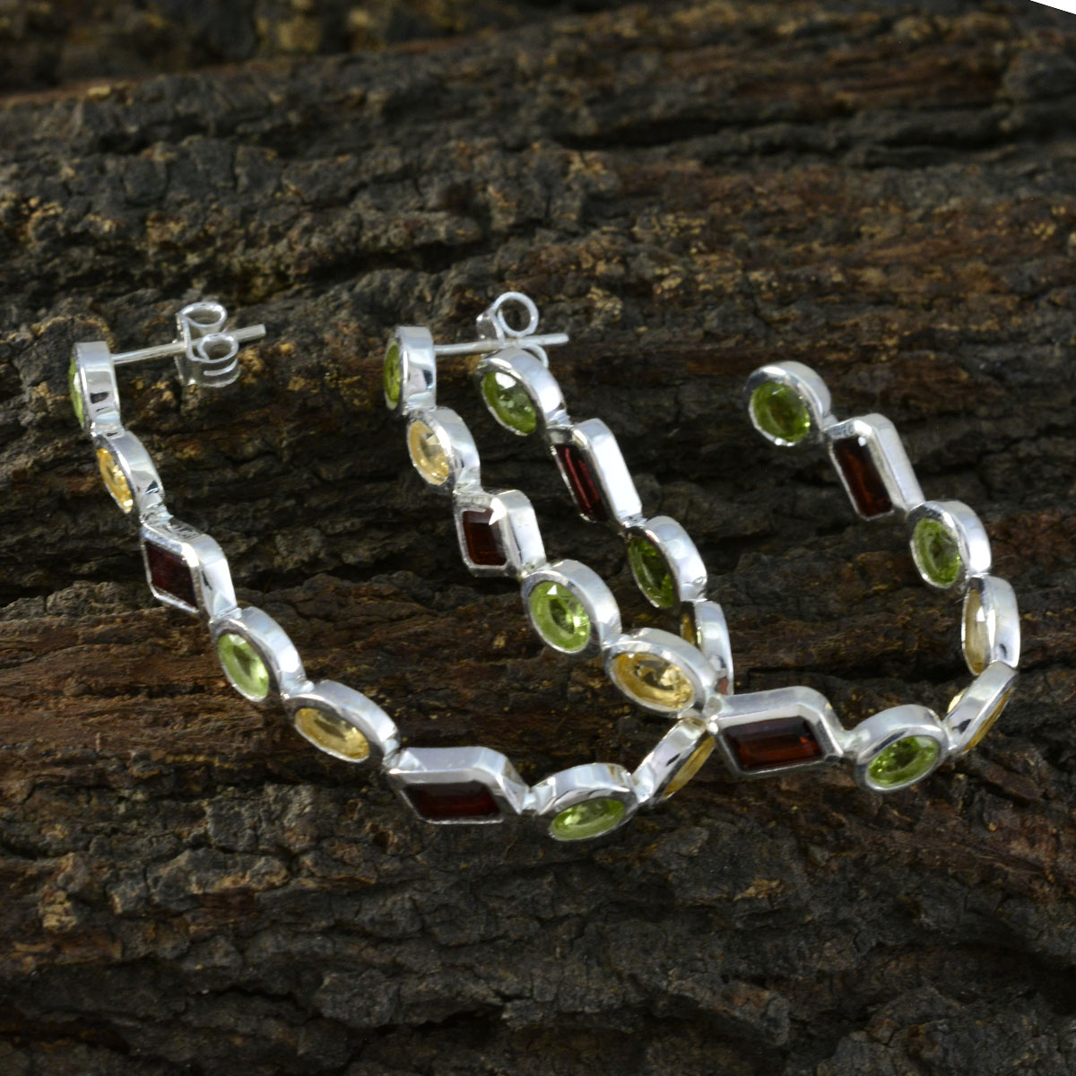 Kennedy multicolor Edgy multiple Stud Earring