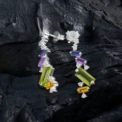 Ángeles multicolor Whisper thin multiple Stud Earring