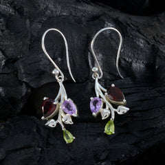 Carla multicolor Whisper thin Trilogy Dangle Earring