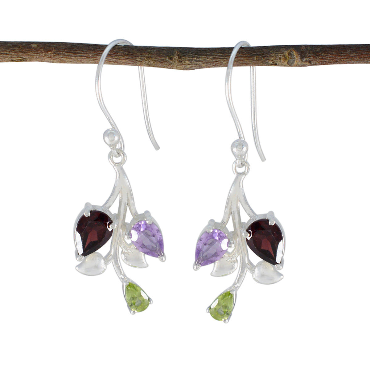 Carla multicolor Whisper thin Trilogy Dangle Earring Multi multicolor Dangle