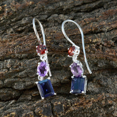 Valentina multicolor Whisper thin Trilogy Dangle Earring